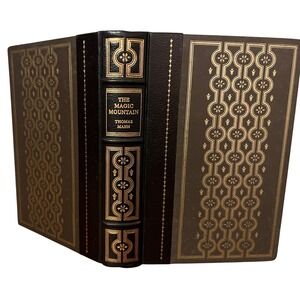 The Magic Mountain Franklin Library Thomas Mann Black Gold Leather Excellent '81